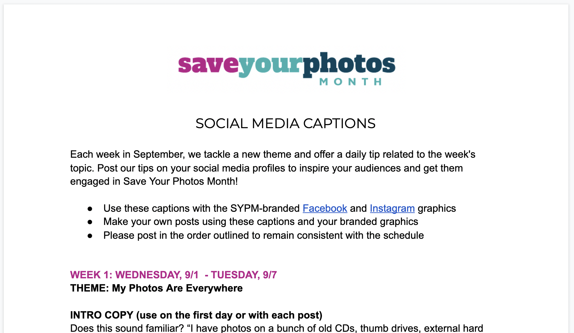 SYPM 2021 Social Media Copy
